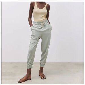 NWT Zara Casual Rustic Joggers Sage Size S